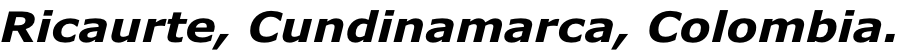 Ricaurte, Cundinamarca, Colombia.